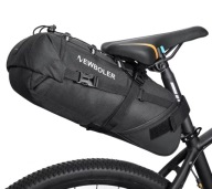 NEWBOLER torba rowerowa pod siodełko, duża pojemna 10L, wodoodporna czarna