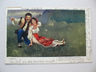 TADEUSZ KORPAL PRZED WSCHODEM SŁOŃCA HUCUŁY przedwojenna POCZTÓWKA