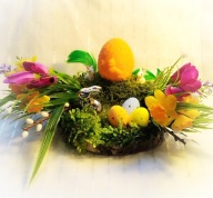 stroik Wielkanoc świeca jajko zając