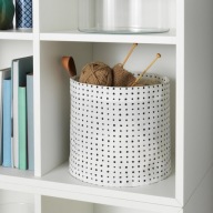 KOSZ POJEMNIK DO PRZECHOWYWANIA I K E A PLUMSA BIAŁY