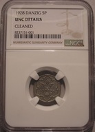 WMG - 5 fenigów 1928 UNC DETAILS NGC - rzadsze