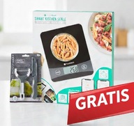 Inteligentna waga kuchenna Silvergear Bluetooth + GRATIS obieraczka i nóż