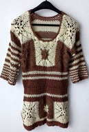 Tunika ażurowa częściowo patchworkowa Roz. 34/36