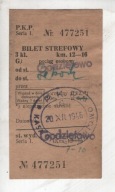 Bilet PKP, Godętowo do Lębork, 1946r., -41