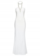 SUKNIA ŚLUBNA biała DŁUGA syrenka KOLIA 44 XXL