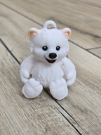 Breloczek Biały Miś 3D - Brelok Druk3D fidget Keychain mixGadzet