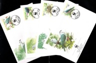 Tokelau / 4 Koperty FDC / WWF / 214-217 ( Fauna - gołąb cesarski ) 1995 r.