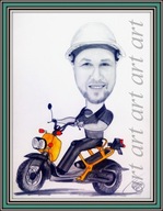 Karykatura na prezent ze zdjęcia wykonana ręcznie PROMOCJA