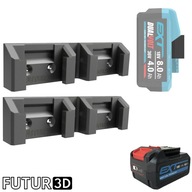 Uchwyt podwójny na akumulator Erbauer 18V EXT DualVolt z blokadą