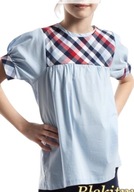 Dziewczęca bluzka letnia z karczkiem PREZENT