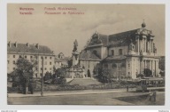 WARSZAWA Policjant Krakowskie Przedmieście tramwaj ok.1910 Wojutyńskiego