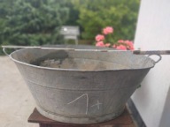 Balia stara wanna ocynk ocynkowana vintage BOHO