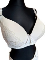 Bardzo elegancki biały biustonosz stanik r. 100F