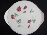 EDELKERAMIK RÓŻE tortownica śr 35 cm lata 60 -te