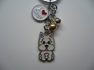 BRELOK DO KLUCZY PIES PIESEK WESTIE