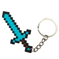 BRELOK MIECZ DIAMENTOWY MINECRAFT brelok 3D do kluczy pikselowy mieczyk GRA