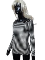 TORY BURCH SWETER wełniany kamienie 36/38