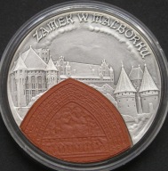 Polska 20 złotych 2002 - Malbork zamek - srebro - stan menniczy -
