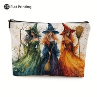 KOSMETYCZKA SASZETKA SZMINKI DROBNE KOSMETYKI PIÓRNIK HALOWEN CZAROWNICE