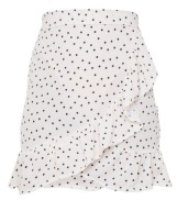 PRETTYLITTLETHING kopertowa spódniczka w kropki z falbaną mini 32 XXS, nowa