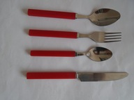 SZTUĆCE STAL NÓŻ WIDELEC ŁYŻKA STOŁOWA ŁYŻECZKA 3 KOMPLETY 24 sztuki1