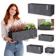 DONICA DONICZKA OGRODOWA DO KWIATÓW DUŻA PROSTOKĄTNA 59 CM EFEKT BETONU