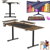 Biurko gamingowe Ultradesk HIGHLANDER XXL Elektryczna regulacja - WYGODA