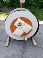 PRZEDŁUŻACZ KABEL BĘBNOWY 40 m 3 GNIAZDKA METALOWY