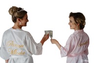 Szlafrok ślubny panna młoda świadkowa s m l