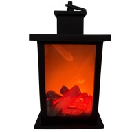 KOMINEK LED LAMPION Z OGNIEM RUCHOMY PŁOMIEŃ 25 cm