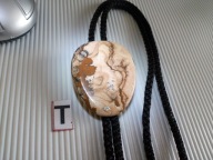 BLO 624 KRAWAT BOLO KAMIEŃ JASPIS OBRAZKOWY