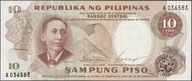 Filipiny 10 piso 1969 - A - stan bankowy UNC