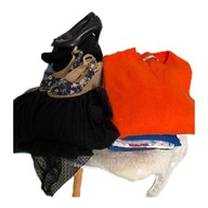 Mega Paka ubrań 38 M odzież damska Sukienki Spodnie Swetry Spódniczki +Buty