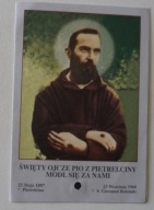 obrazek św. RELIKWIA - ŚW. OJCIEC PIO z Pietrelciny