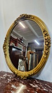 Stare Piękne Lustro Duże rama rzeźbiona Robi wrażenie Owalne