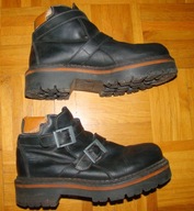 SOLIDNE na sprzączki Trapery a'la glany skórzane solidne męskie 42,5 43