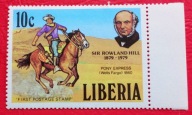 LIBERIA 1974 listonosz na koniu i UPU czyste**