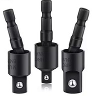 3SZT 360° ADAPTERY DO WKRĘTARKI NASADEK ZESTAW 3SZT 1/4'' 3/8'' 1/2''