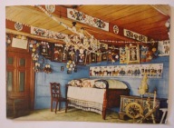 ZŁAKÓW BOROWY. Wnętrze chałupy łowickiej, 1971 rok, RZADSZA