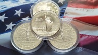 ONE DOLLAR USA 1986 LIBERTY 1$ ELLIS ISLAND STATUA 26,73g Ag 900 stan L