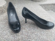 RUSSELL & BROMLEY nr 37,5/6,5US eleganckie czółenka na szpilce skóra