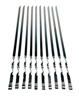 SZPADY NA SZASZŁYKI oryginalne NIERDZEWNE SZAMPURY 70cm-10szt