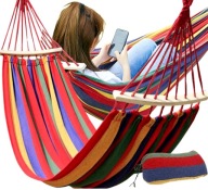 HAMAK OGRODOWY JEDNOOSOBOWY WISZĄCY DO OGRODU HUŚTAWKA + STELAŻ POKROWIEC