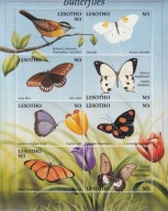 Lesotho 2001 ** cena 9,90 złkat.10€ - motyle