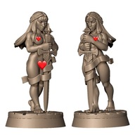 Female Paladin Paladynka Pinup Fantasy Druk 3D