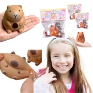 GNIOTEK KAPIBARA Z KULKAMI ANTYSTRESOWY SQUISHY MOCHI KAWAII ZWIERZĄTKO