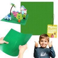 DUŻA PŁYTKA KONSTRUKCYJNA CLASSIC KLOCKI 32X32 ZABAWKA KREATYWNA ZIELONA