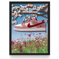 Plakat Nike Dunk "StrangeLove" (Czarna/Biała Ramka)