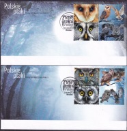 2015 Polskie ptaki sowy Fi 4644-47 FDC