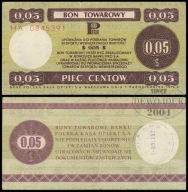 BNV - POLSKA PRL PEWEX 5 Centów 1979 HA 0845391 # B26b # st 3-